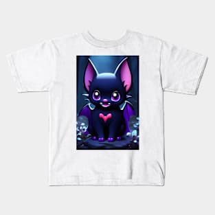 Cute Kawaii Vampire Bat Kids T-Shirt